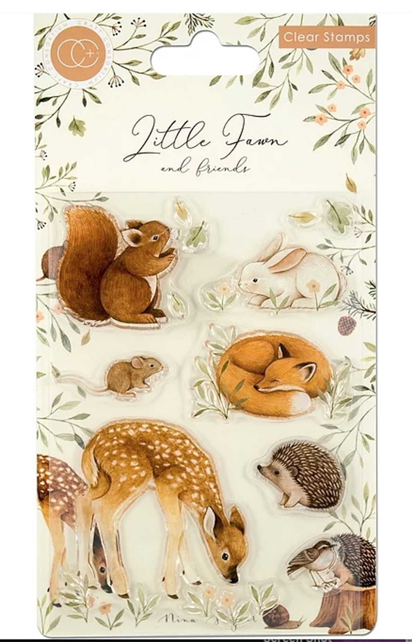 Craft Consortium Little Fawn &#x26; Friends - Stamp Set - Little Fawn