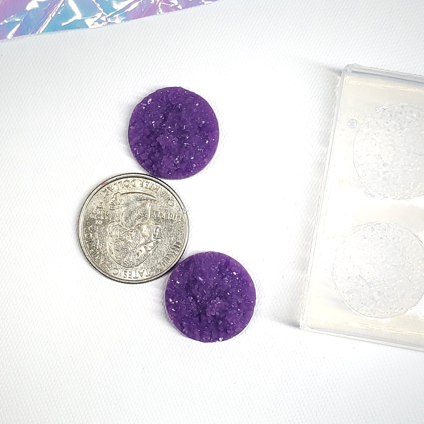 Circle Chunky 20mm Druzy Cabochon Silicone Mold(B2)