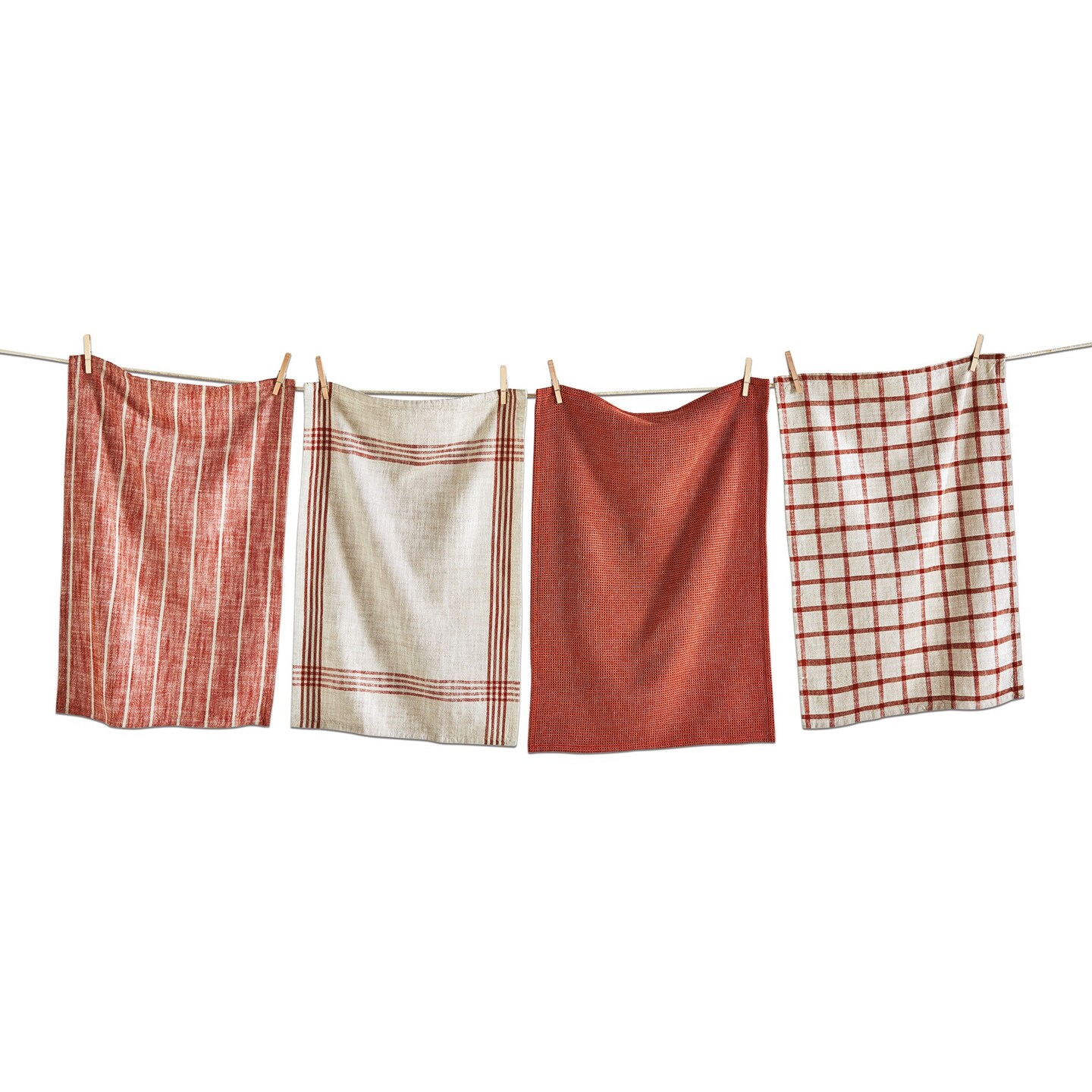 Canyon Woven Dishtowel Set Of 4 Rust Dish Cloth For Drying Dishes And Cooking