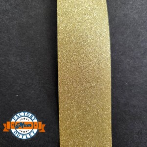 7/8 Diamond Dust Gold Ribbon 100 yards - MFO