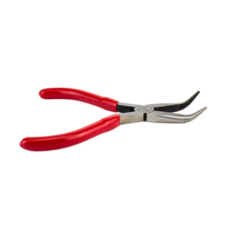Excel Blades 5" Curved Nose Pliers – Soft Grip Handle, Spring Loaded – Precision Hobby Tool (EXL55590)