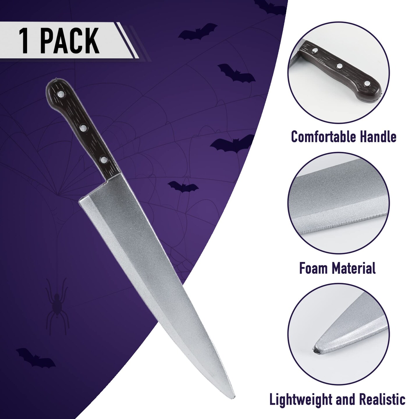 Kitchen Knife Costume Prop - Fake Toy Kitchen Utensil Knives Props for Accessories and Scene Setting Props for Home and Pretend Play