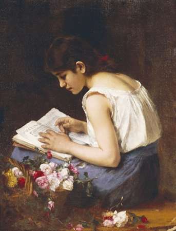 A Girl Reading Poster Print by Alexei Alexeiewitsch Harlamoff - Item # VARPDX266496