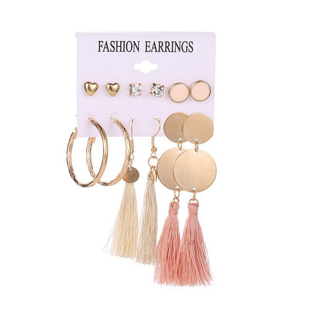 Kitcheniva Bohemian Womens Earrings Jewelry Accessories 6 Pairs Set