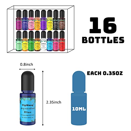 Let'S Resin Epoxy Resin Paint Pigment 16 Color Concentrated Liquid Epoxy  Resin Dye, Colorant For Resin Coloring, Resin Jewelry, Resin Art Crafts Diy  - Imported Products from USA - iBhejo