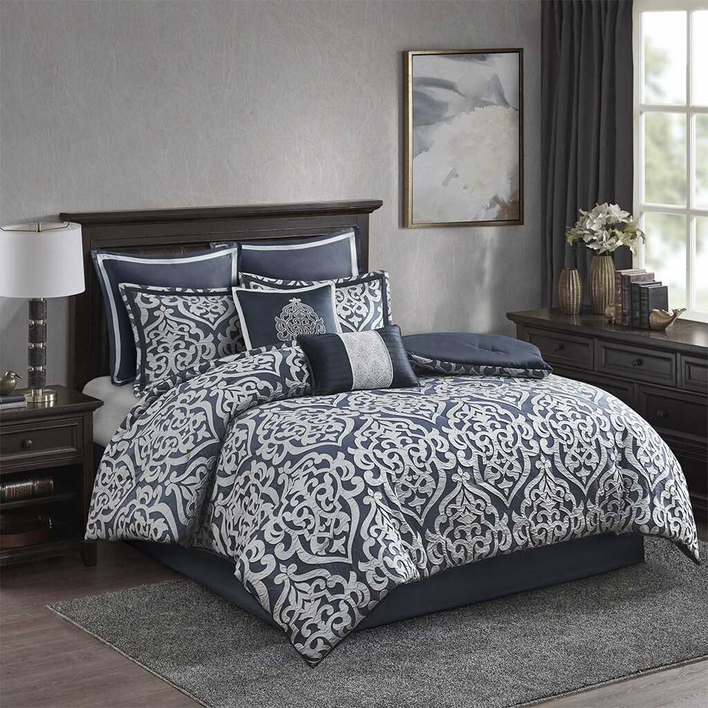 Gracie Mills   8 Piece Jacquard Comforter Set