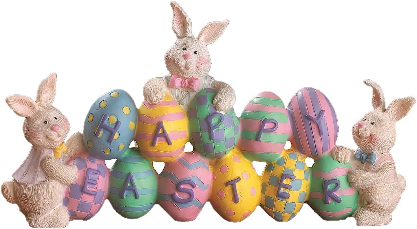 Fun Express Resin Easter Egg Table Decoration