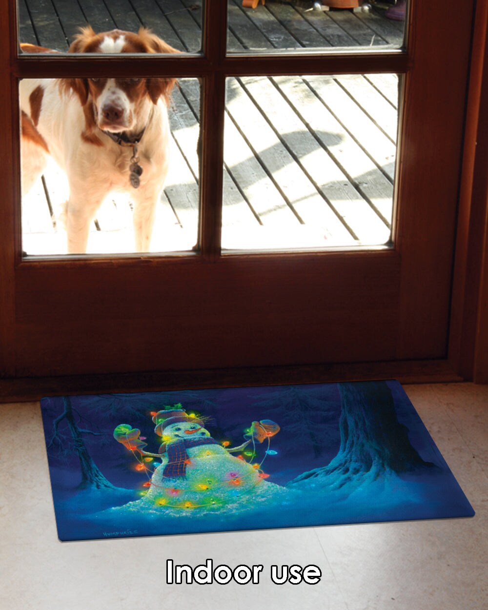 Glowman Snowman Door Mat (18 x 30&#x22;)