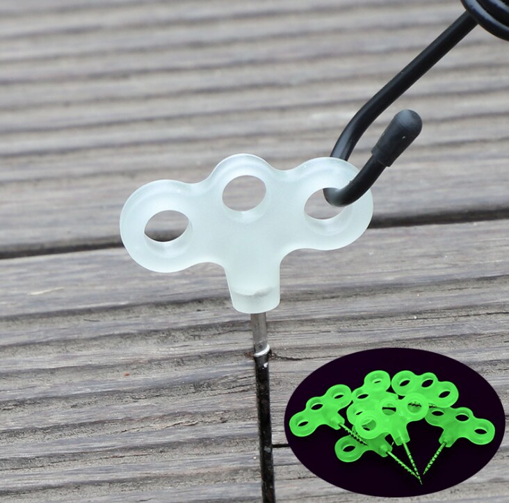 Kitcheniva 10 pcs Luminous Camping Deck Nail Three Eye Screw