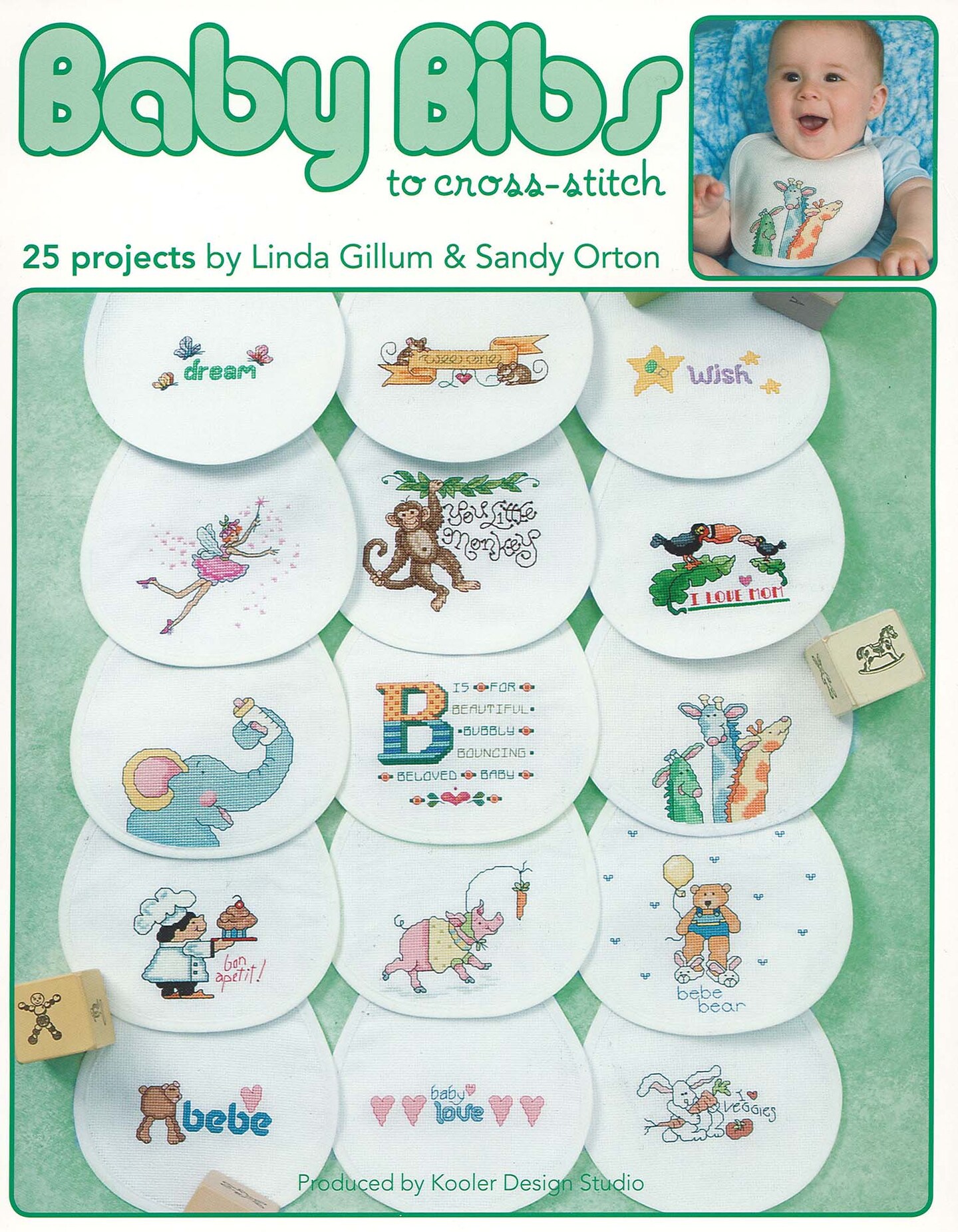 Leisure Arts Baby Bibs To Cross Stitch Book