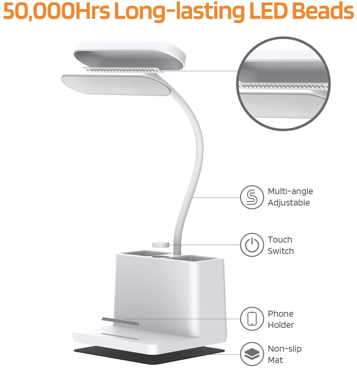 Rechargeable LED Desk Lamp