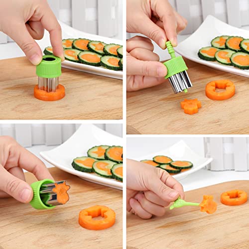 Vegetable Cutter Shapes Sets Mini Size Cutters Small Shaped Cutters Fruit  Cutters Kids Food Cutters Pastry Stamps Mold for Biscuits,Pastry