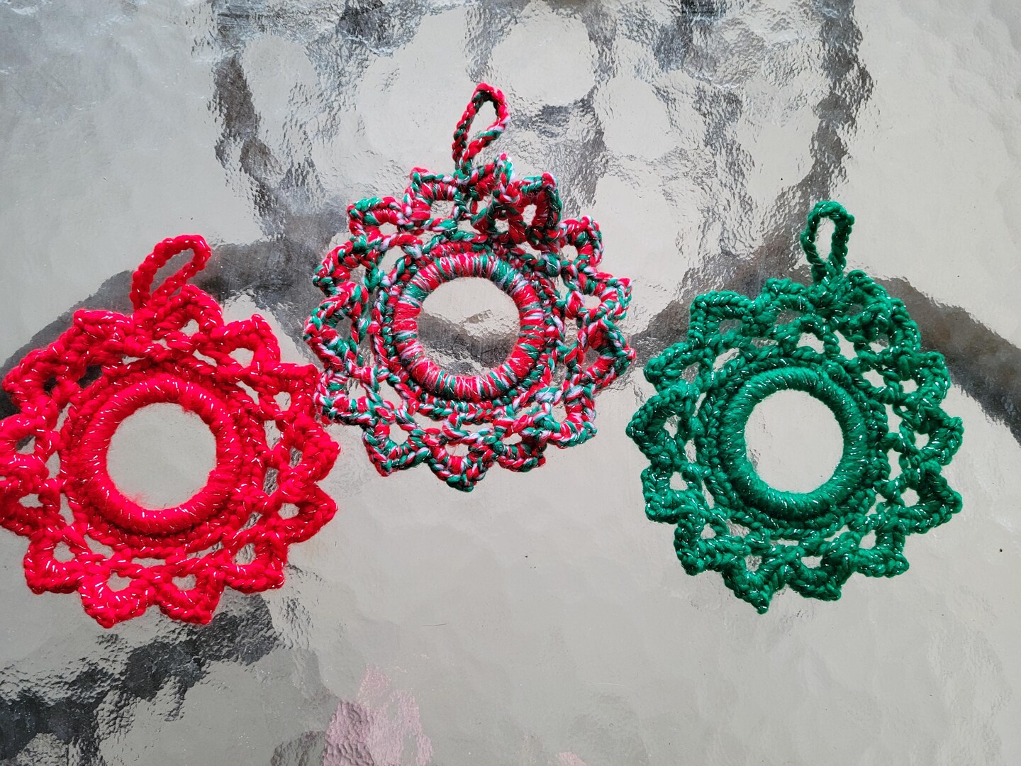 Holiday wreath ornaments 2 for 5 dollars