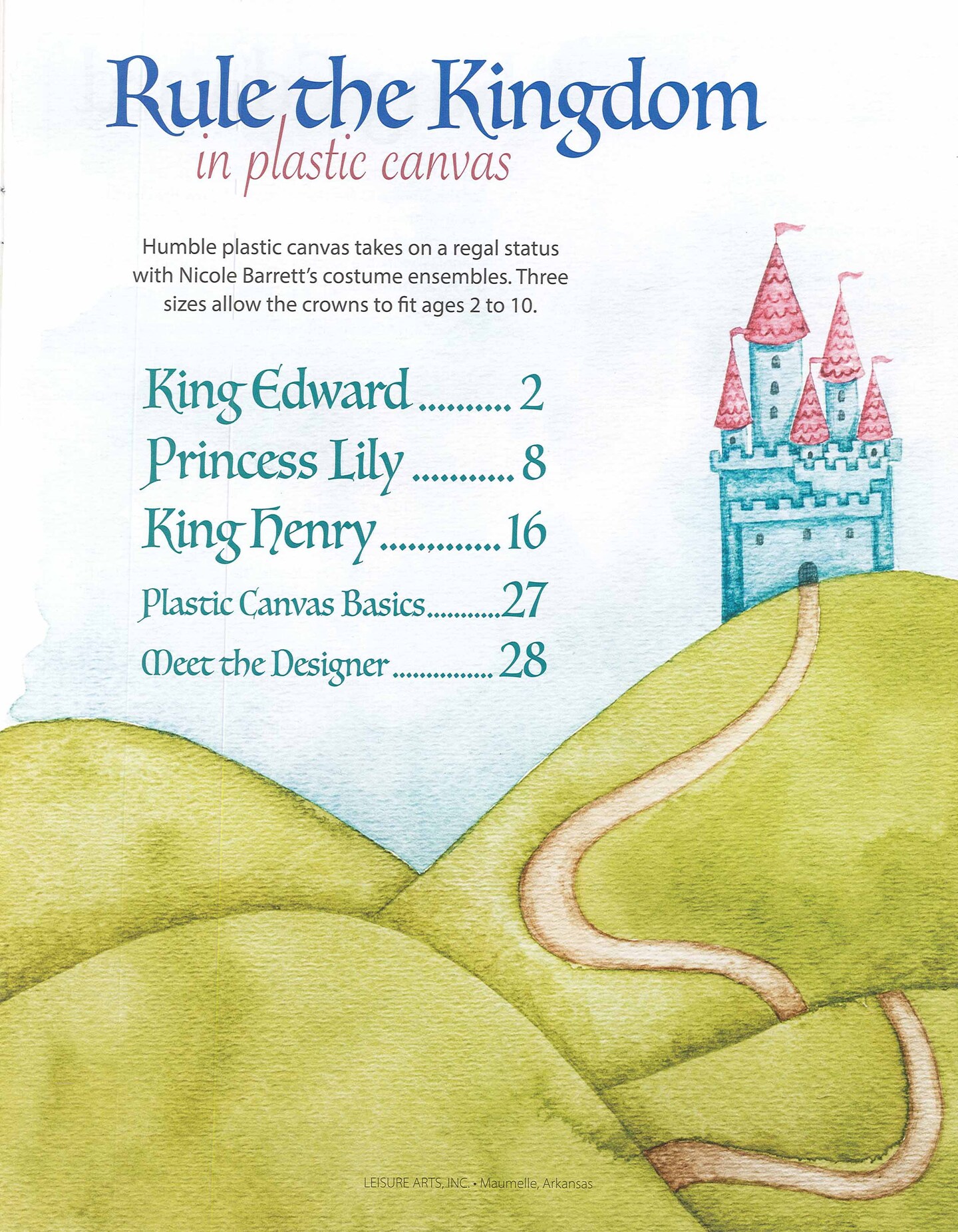 Leisure Arts Rule The Kingdom In Plastic Canvas Cross Stitch Book