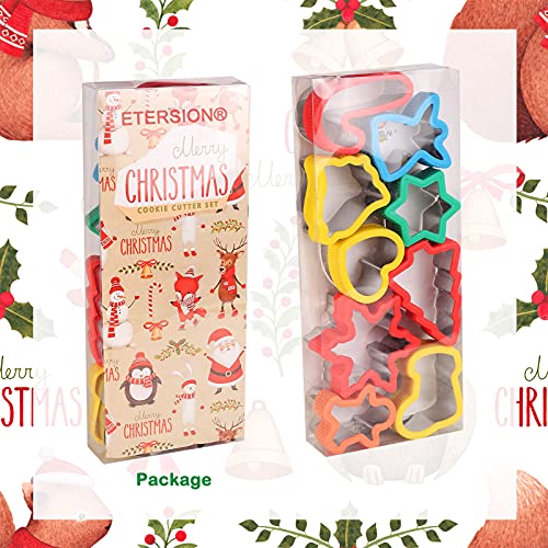 9 Pieces Christmas Cookie Cutters 2&#x22; to 3.5&#x22; Cookie Cutters Cookie Cutters Christmas Shapes