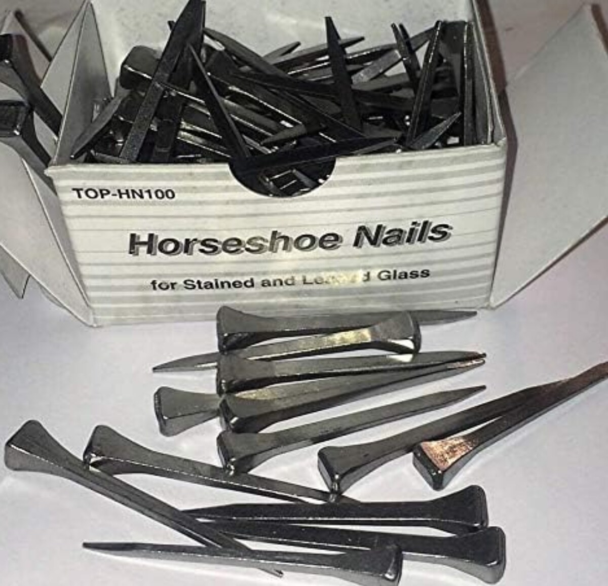 Leponitt Steel 2 inch Horseshoe Nails (100) - The Avenue Stained Glass