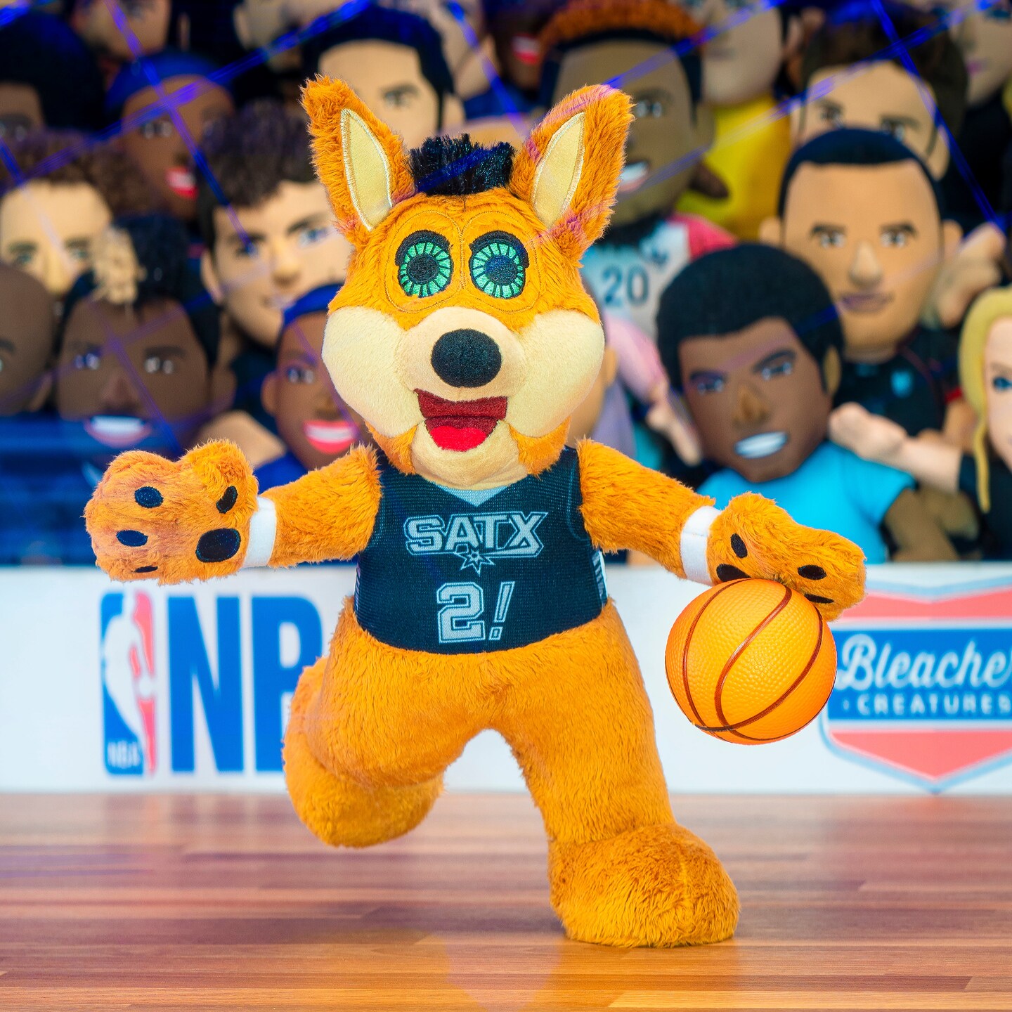 Bleacher Creatures San Antonio Spurs Coyote 10" Mascot Plush Figure (Statement Uniform)