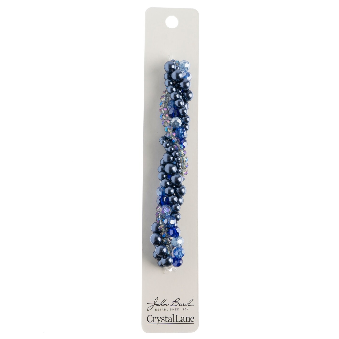 Crystal Lane DIY Forget-Me-Not Twisted Glass &#x26; Pearls Beads, 5 Strands
