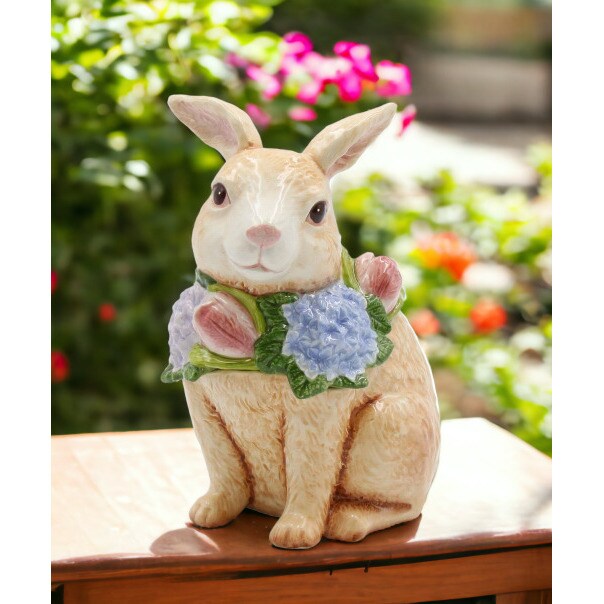 kevinsgiftshoppe Ceramic Bunny Rabbit Candy Box Home Decor   Kitchen Decor Spring Decor Easter Decor