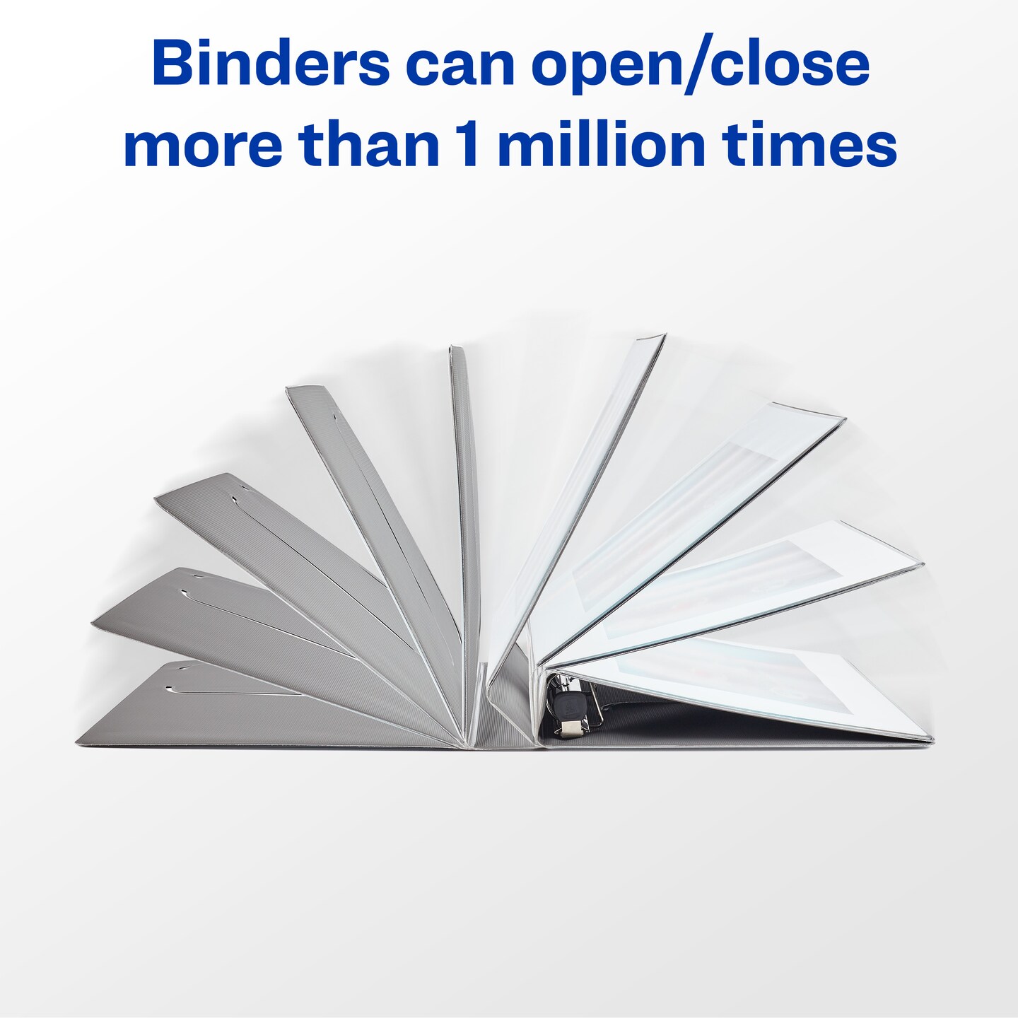 Avery Heavy-Duty 3 Ring Binders, 1.5 Inch One Touch EZD Rings, 2 Black Binders (46046)