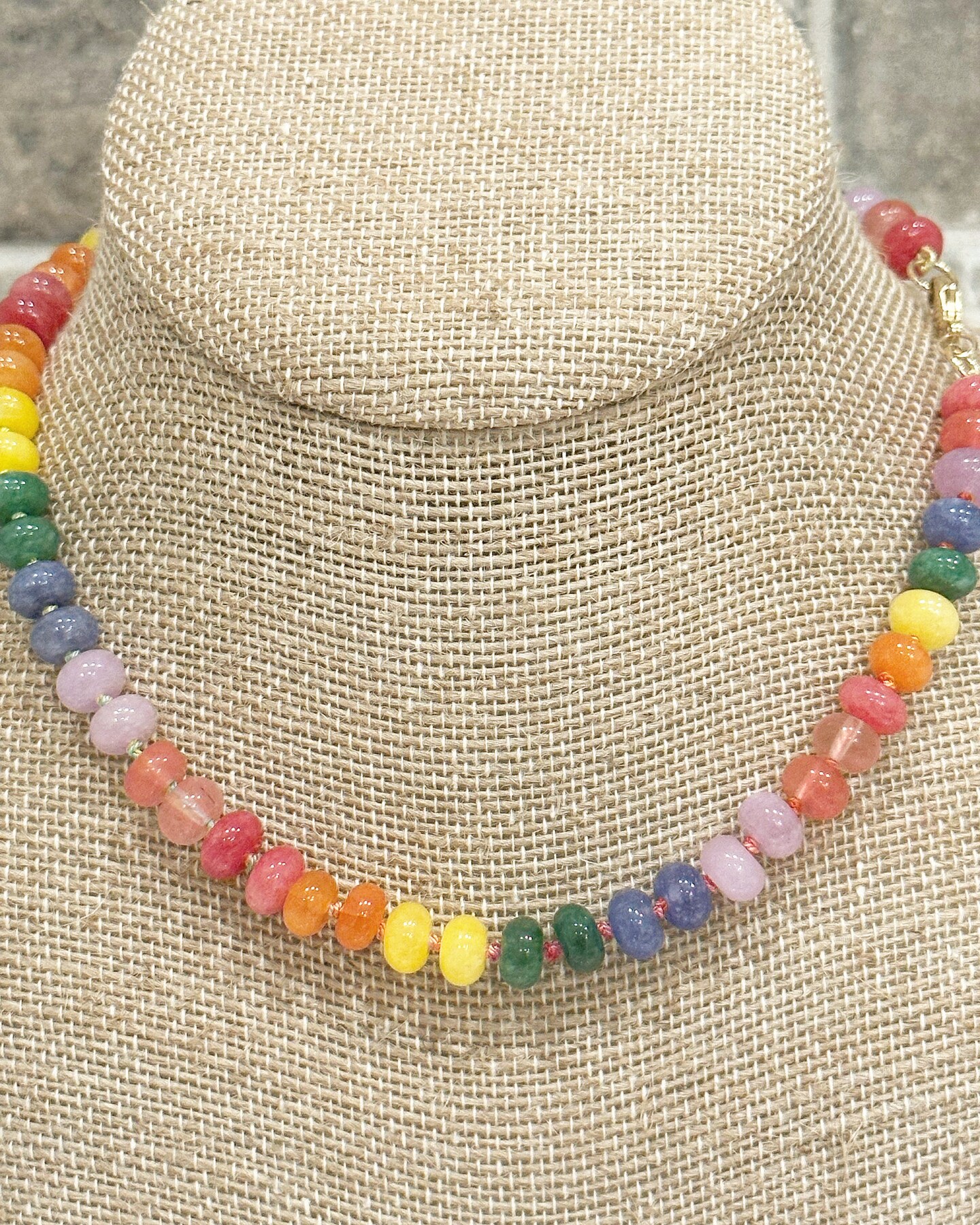 The hot Candy Necklace • Natural Gemstone Beaded