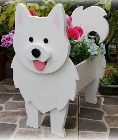 Samoyed store Planter Box