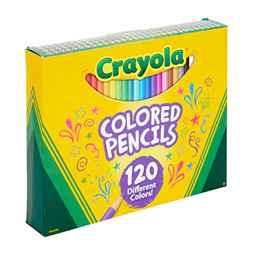  Crayola Colored Pencils Set (120ct), Coloring Book