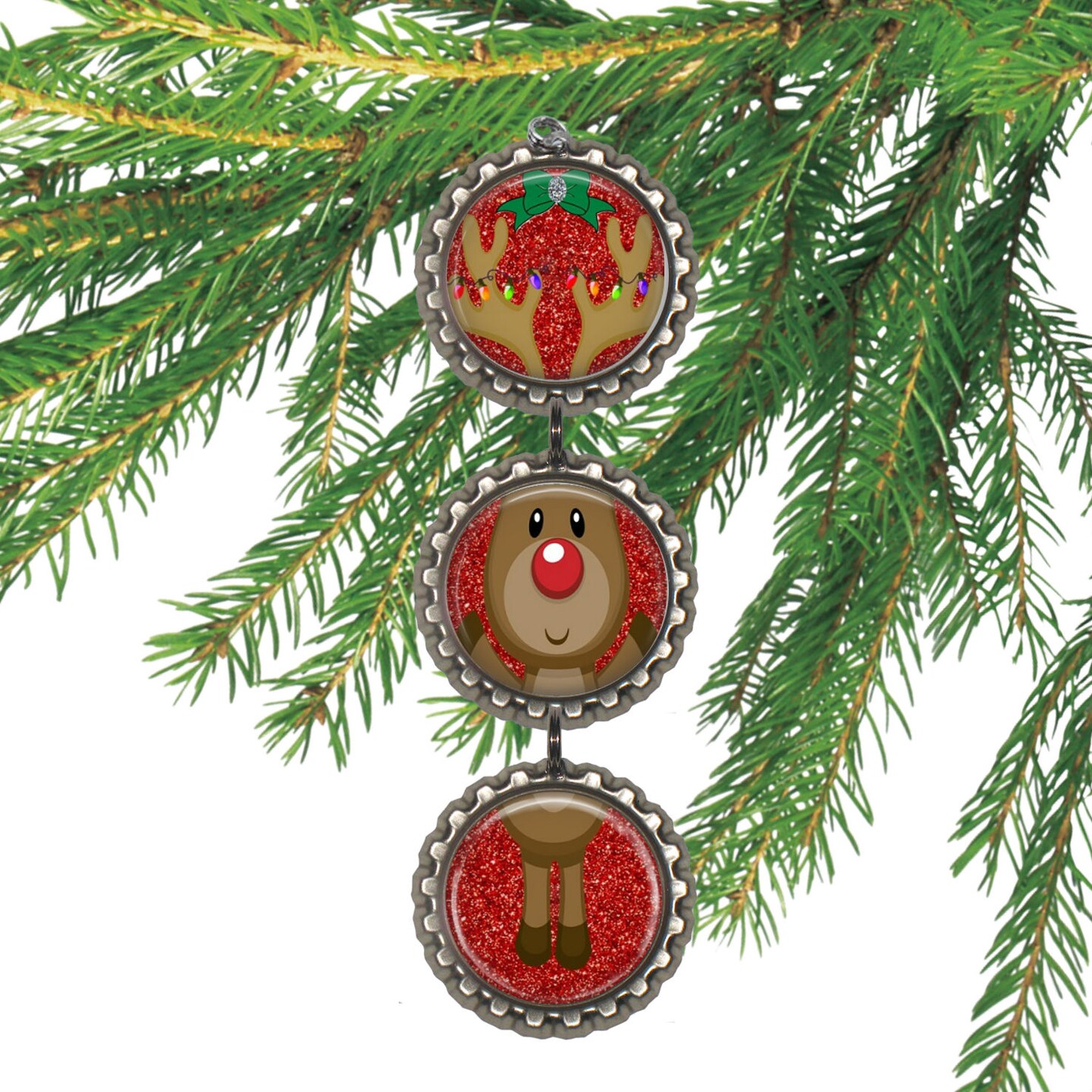 RUDOLPH the Red-Nosed Reindeer 3D Bottle Cap Christmas Ornament Gift for  Kids Stocking Stuffer MakerPlace by Michaels