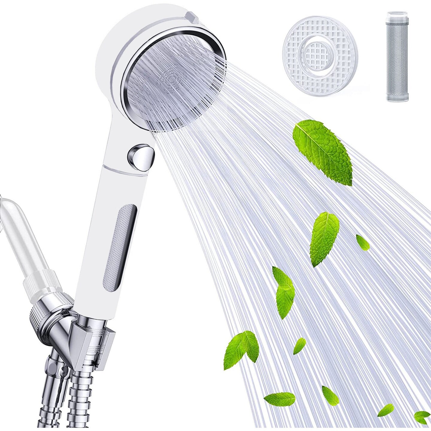 Serviceable Shower Head High Pressure 3 Settings Spray