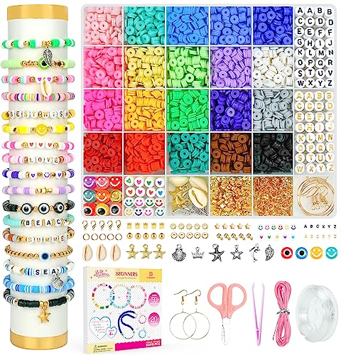 Bracelets Making Set Stringing Toys For Kids Included Gift Box String Beads  For Toddler Necklace Making