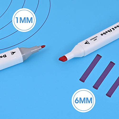 60 Colors Alcohol Markers, drawing markers, Dual Tip Art Markers, Fine & Chisel Coloring Marker for Kids Sketching Adult Coloring