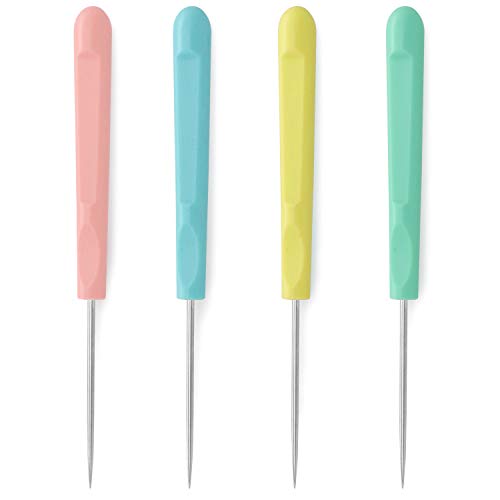 4 Pieces Sugar Stir Needle Scriber Needle Cookie Decorating Supplies Tool 5.2 Inches