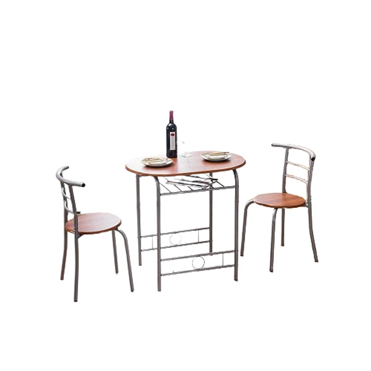 Glossy Dining Table with 2 chairs Set Michaels