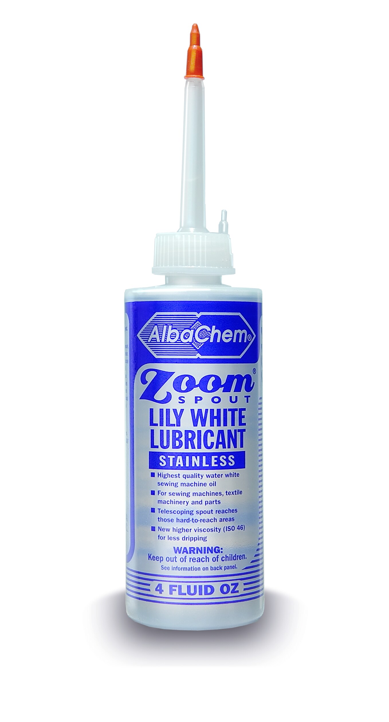 Zoom Spout Lilly White Stainless Sewing Machine Oil