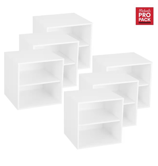 Simply Tidy 6 Pack: Modular Cube with Shelf