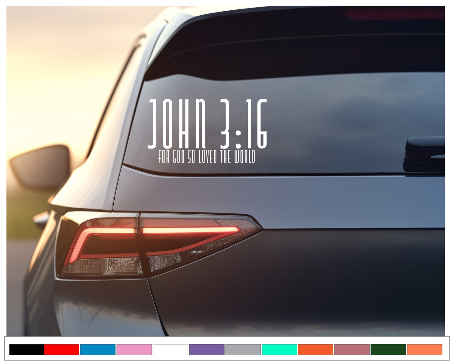 Christian Decal John 3:16 | For God So Loved The World Decal ...