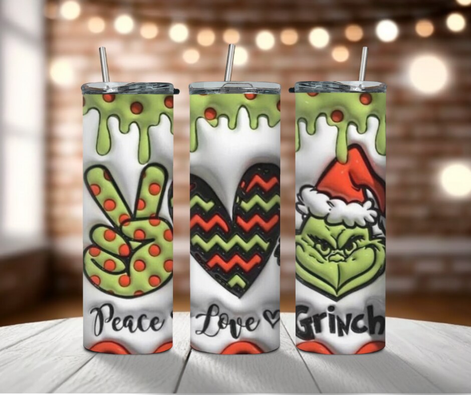 Grinch 3D Tumbler