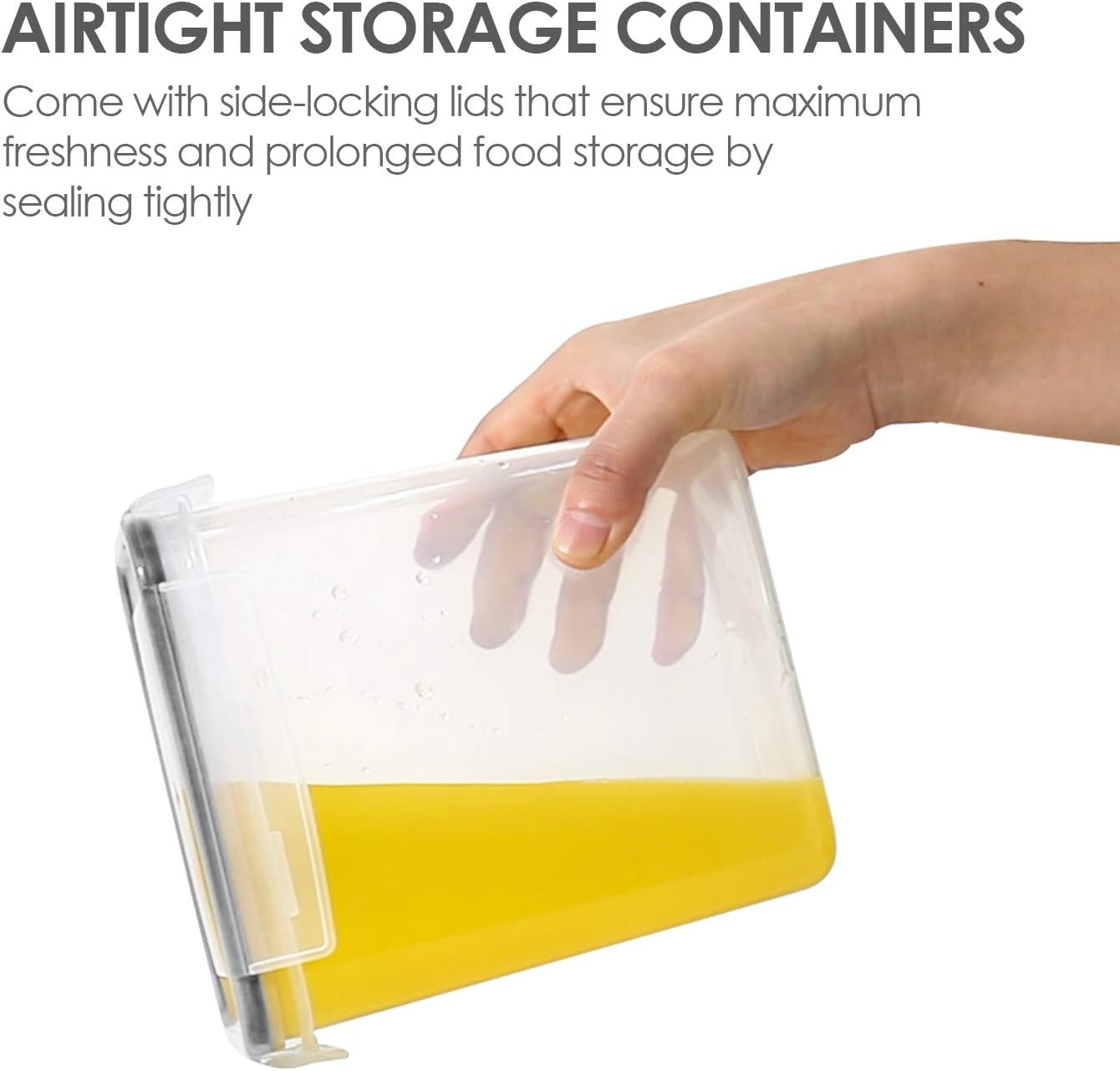 Airtight Food Storage Containers, Vtopmart 6 Pieces Small BPA Free Pla