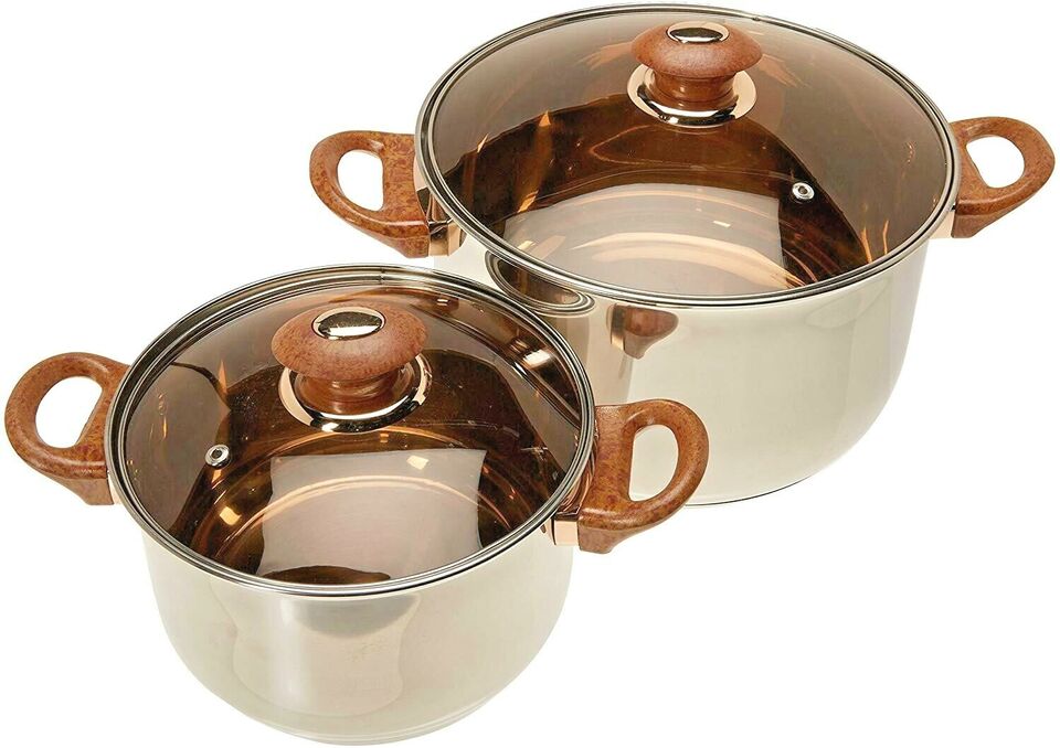 12-piece Stainless Steel Cookware Set, Silver.
