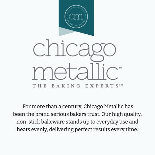 3 Piece Professional Non-Stick Round Cake Pan Bakeware Set, Gray