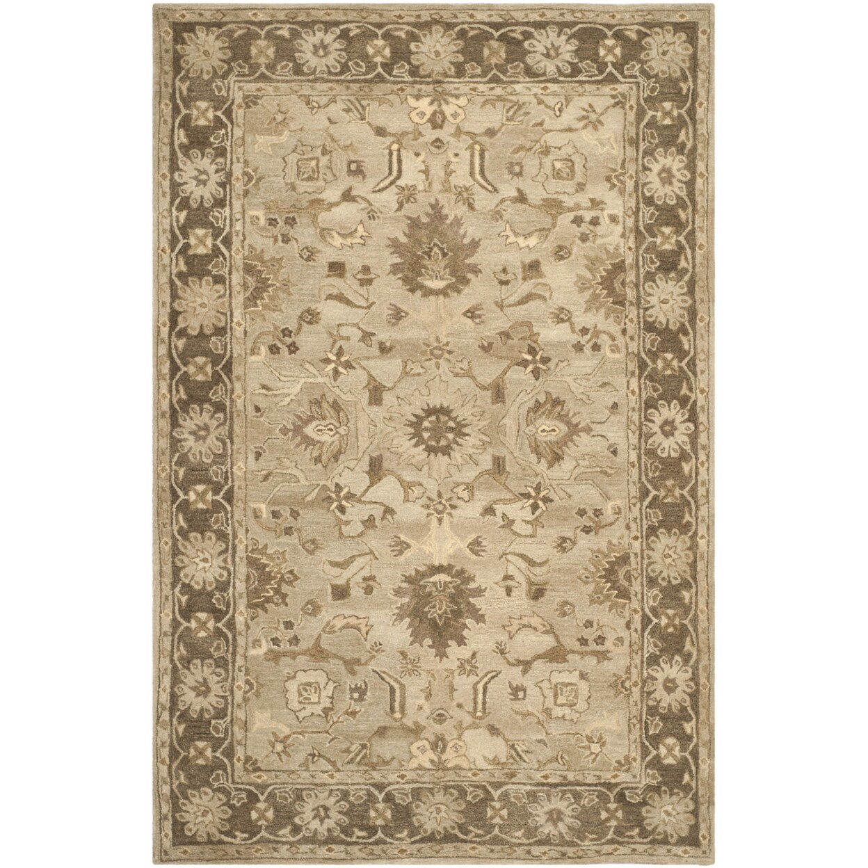 Safavieh   Anatolia AN585H Handmade Ivory / Grey Rug