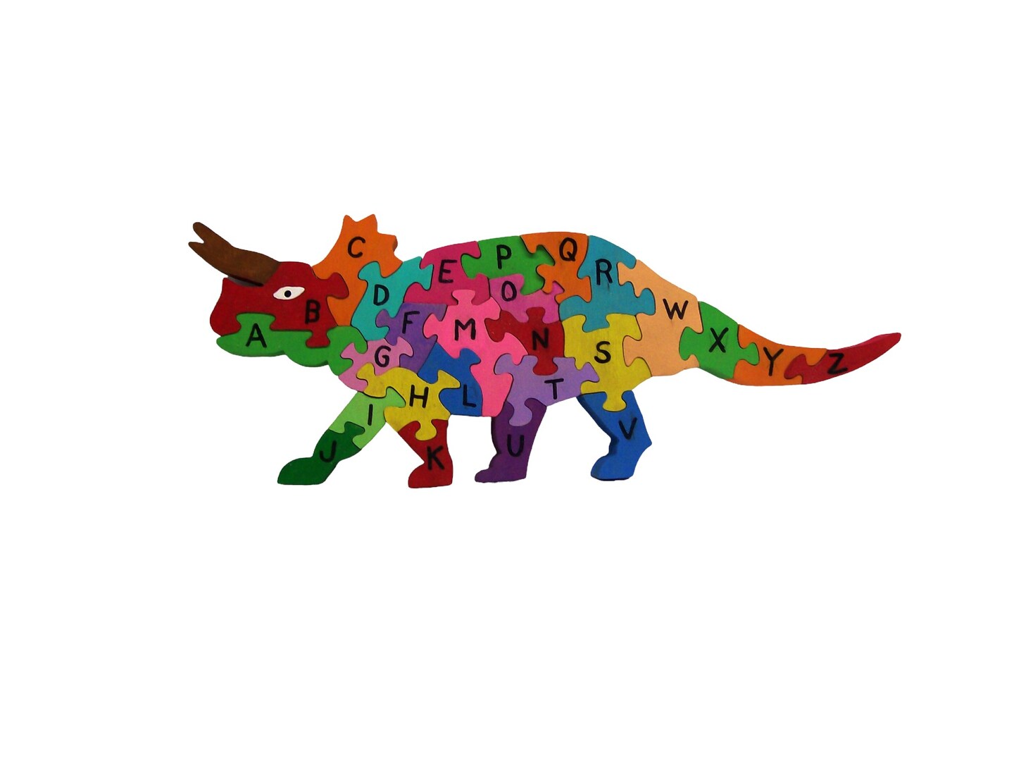 wooden dinosaur puzzle, wooden alphabet puzzle, alphabet puzzle, wooden ABC  puzzle, wooden animal shaped puzzle, dinosaur puzzle, ABC puzzle