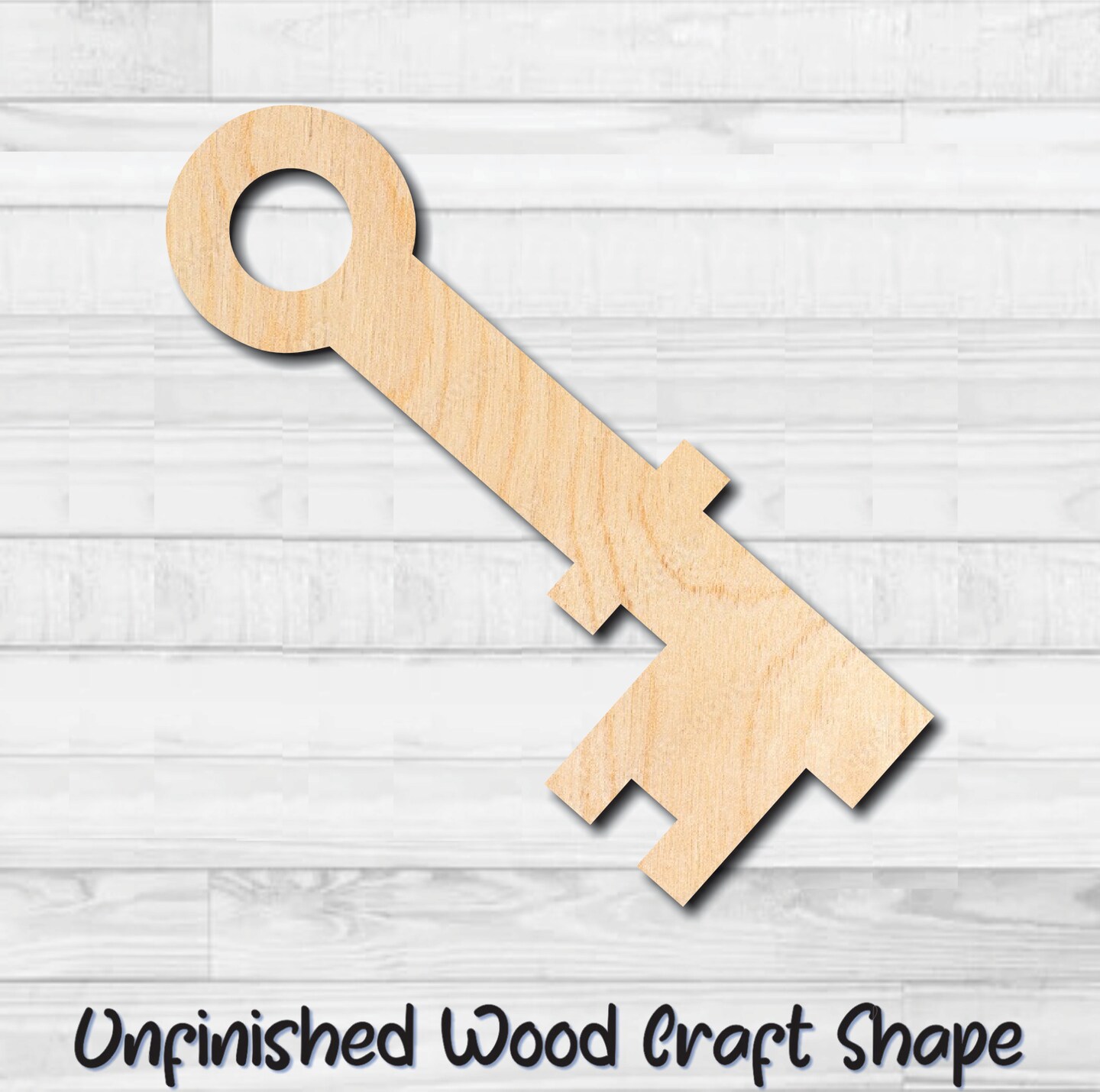 Skeleton Key 4 Unfinished Wood Shape Blank Laser Engraved Cut Out ...