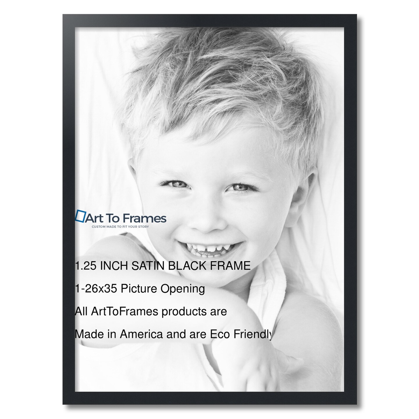 ArtToFrames 26x35 Inch Picture Frame, This 1.25 Inch Custom MDF Poster Frame is Available in Multiple Colors, Great for Your Art or Photos - Comes with Economy Acrylic and Corrugated Backing (A46AQF)
