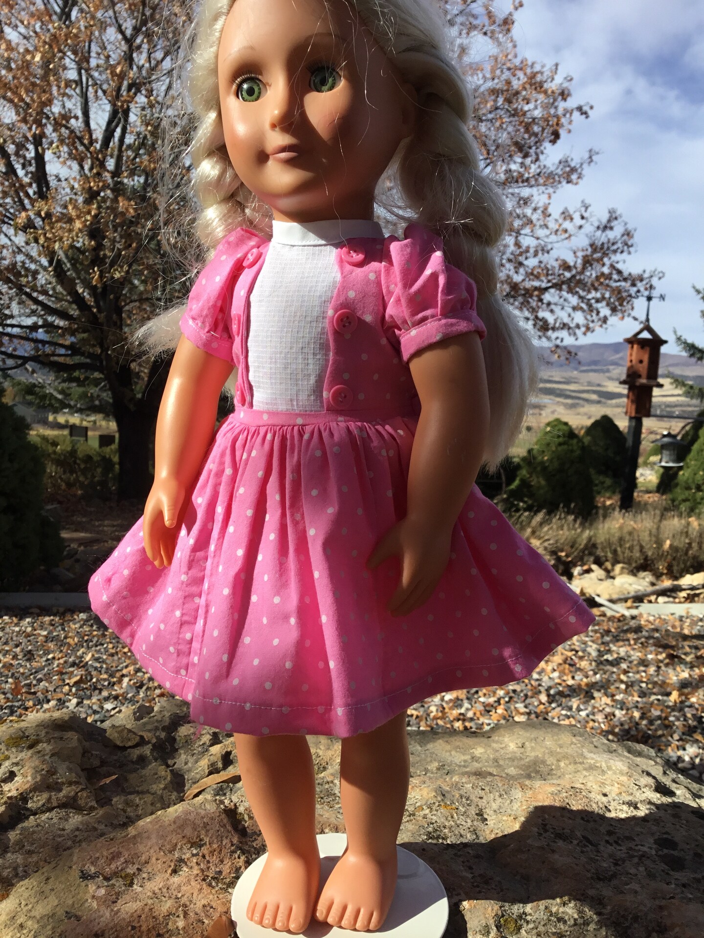 Retro Hot Pink Dress For American Girl My Generation 18 Inch Doll |  MakerPlace by Michaels