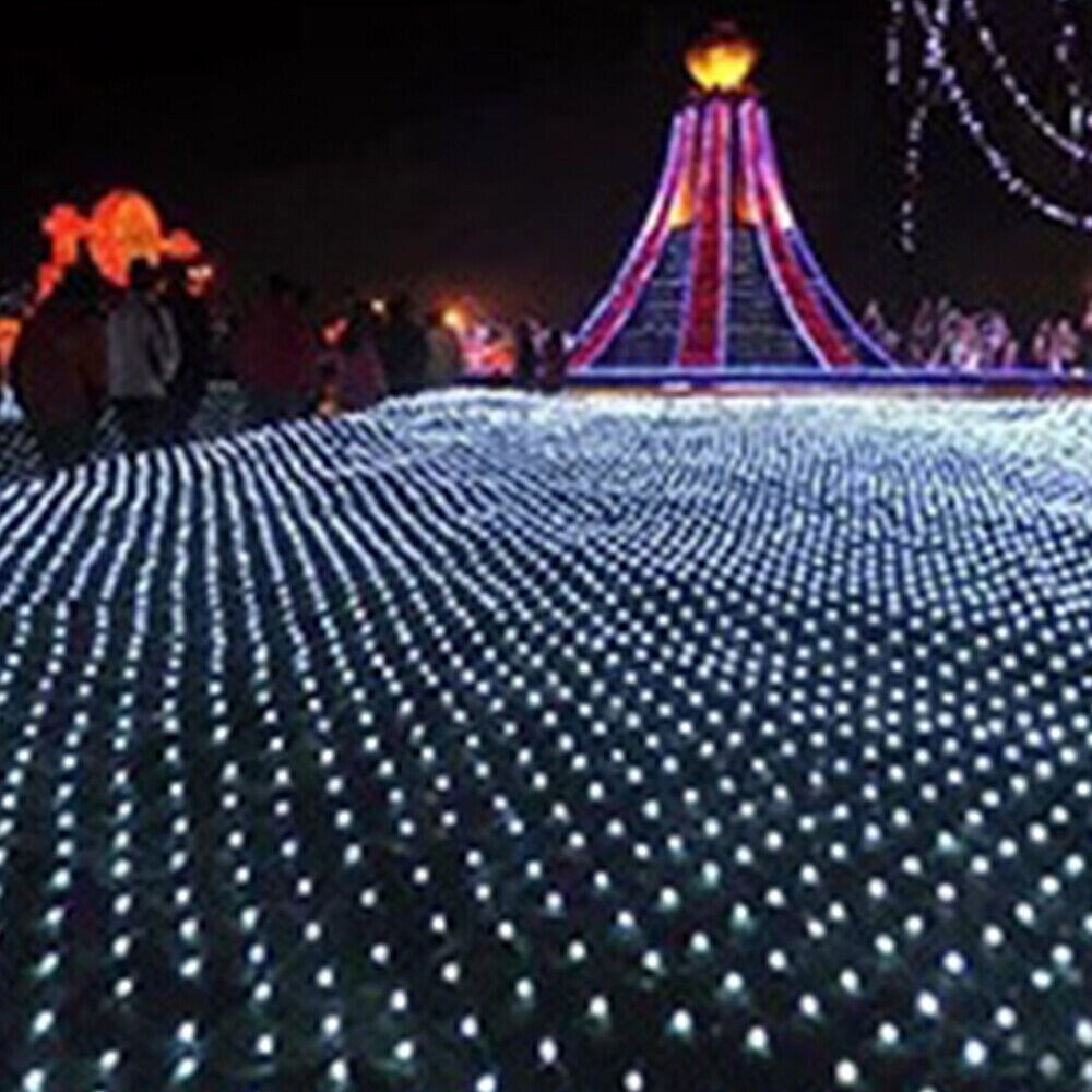 Kitcheniva Mesh Net Christmas Garden Lights Solar Powered