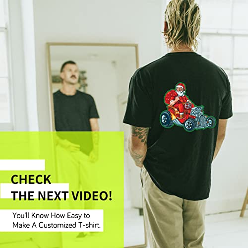 10 Sheets ,Heat Transfer Paper for T-Shirts - Dark Fabric Iron-On Vinyl, 8.5"x11" Printable Heat Transfer Vinyl, Transfer Paper for Dark Fabric