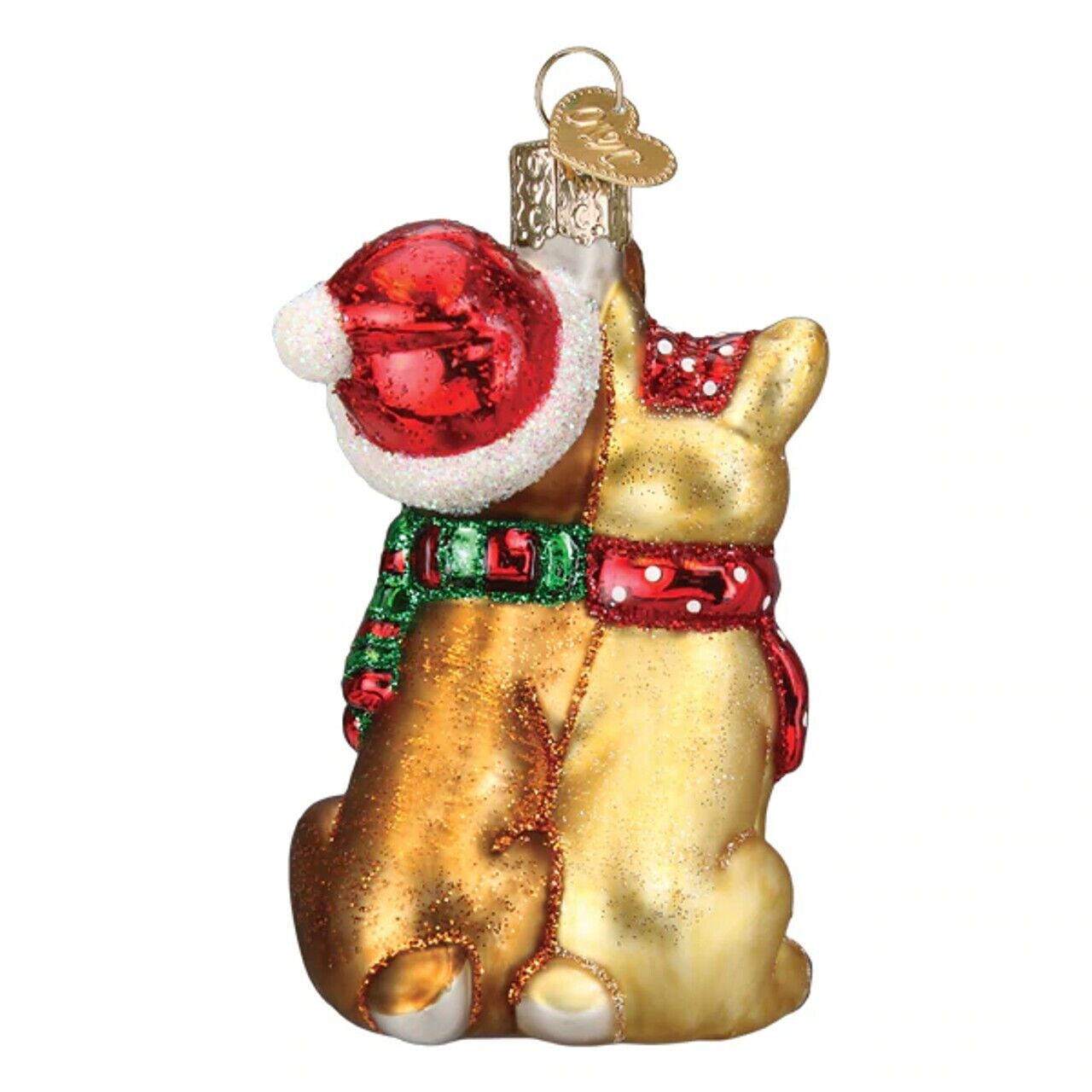 Rudolph and Clarice Glass Ornament with Box