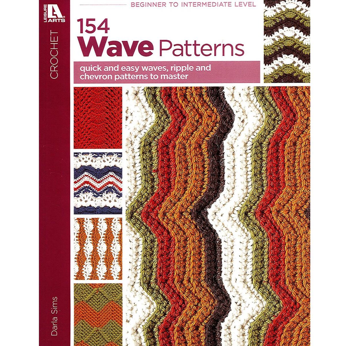 Leisure Arts Crochet 154 Wave Patterns Crochet Book, Crochet Patterns, Crochet Blanket Pattern Books, Leisure Arts Crochet Books, Crochet Cloth Pattern Books, Dishcloth Crochet Patterns