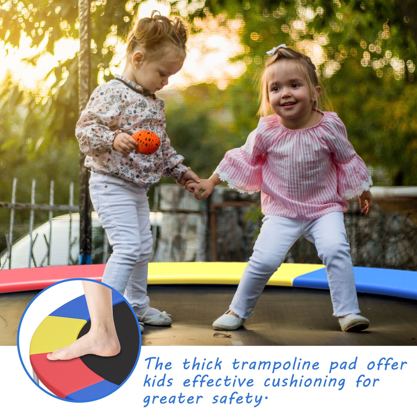 Trampoline Spring Safety Cover without Holes